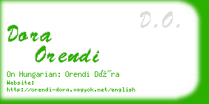 dora orendi business card